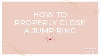 How to close a jump ring for the perfect weld - permanent jewelry