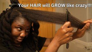 Do this 2x a month for GUARANTEED HAIR GROWTH| African Threading for hair growth