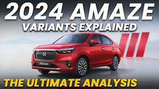 New Honda Amaze Petrol Variants Explained | V, VX, ZX | The Ultimate Analysis