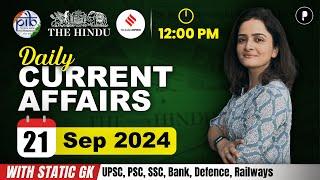 21 September Current Affairs 2024 | Daily Current Affairs | Current Affairs Today