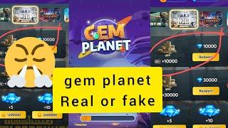 Gem planet merger win PUBG UC /free fire diamond fake or real