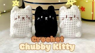 Crochet Chubby Cat | FREE CROCHET TUTORIAL @stitchesinrows