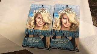 Box Dye dark hair to light blonde at home  Using Box hair bleach kit