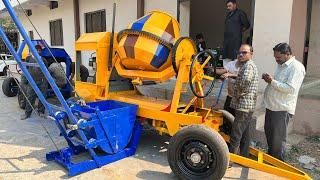 कम लेबर वाली लिफ्ट मिक्सर मशीन | Concrete Mixer Machine With Attached Lift | 3 In 1 Mixture Machine