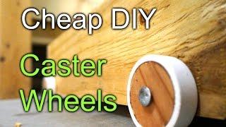 Cheap DIY caster wheels - workbench drawers