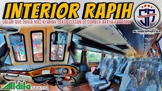 RAPIH & MEGAH INTERIOR‼️BUS DUNIA MAS HASIL PENGERJAAN DI SUMBER ARTHA KAROSERI MALANG ALLDILA SEAT