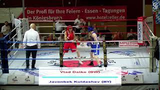 BOXEN Deutsche Meisterschaft 2024 u19 FINALE / VLAD DALKE  vs. Javonbeck Kuldashev