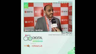 In conversation with Ravi Pichan, Chief Information Officer, RBL Bank at ETBFSI CIO Digital Conclave