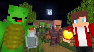 MAIZEN : Cure a Zombie Villager - Minecraft Animation Mikey and JJ