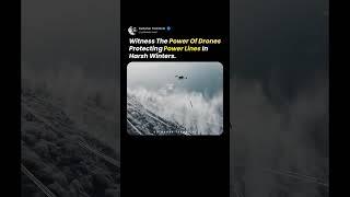 Drones De-Icing Power Lines – Winter Tech in Action! ️