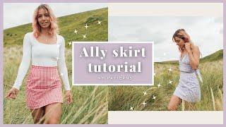 DIY simple a-line summer skirt (+ PDF sewing pattern) NH Patterns Ally skirt sewing tutorial |