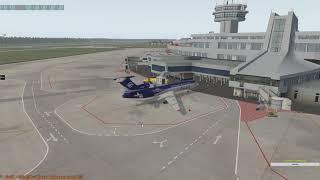 X-Plane 11 / Вспоминаю Ту-154 / Минск - Киев - Накосячил с  автоматом тяги