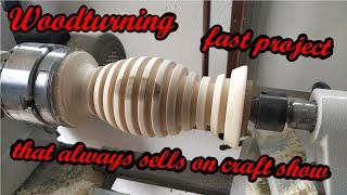 Woodturning easy craft show project that always sells