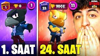 ULTRA ZENGİN HESAPTA 24 SAAT BOYUNCA CROW OYNADIM! (KAÇ KUPA KASTIM?) | BRAWL Stars