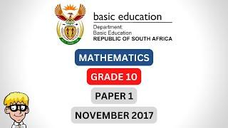 November Grade 10 Maths Paper 1