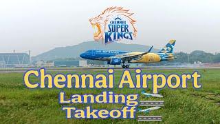 CHENNAI SUPER KINGSEtihad Airways AIRBUS A320Neo Landing&Takeoff Chennai Airport