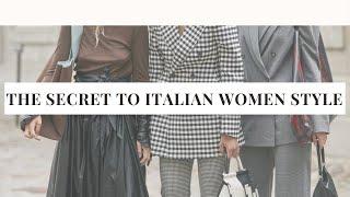 The Secret of Italian women's style