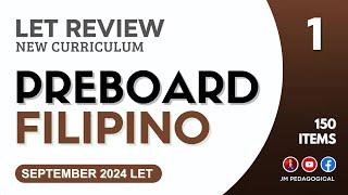 PREBOARD Filipino Major 1 | LET Review