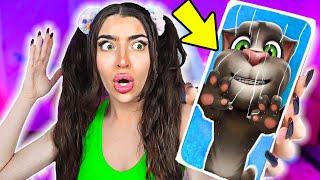 Talking Tom BROKE MY PHONE!! (HE'S SO MEAN!)