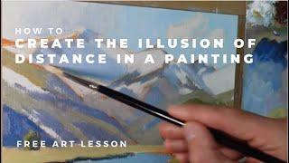 Free Art Lesson : How to Create the Illusion of Distance SAMUEL EARP