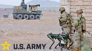 U.S. Army Soldiers Test Robotic Combat Systems During Exercises.