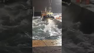 Storm Isha rocks dangerous waves on Irish coast