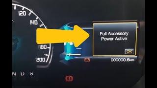 How to Turn Off Ford "Full Accessory Power Active"