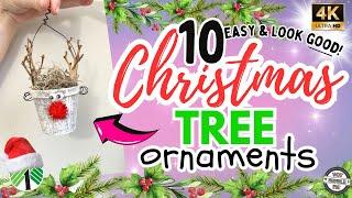 Easy Dollar Tree Christmas DIY Ornaments | Christmas Tree ornaments and decorations 2024