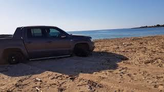 VW Amarok V6 offroading In Soft Sand