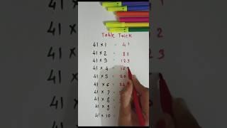 Table Trick | Table of 41 #shortsviral #maths #tabletrick #shortsfeed @Math_learn15