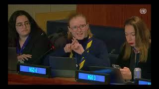 WAGGGS CSW67 Oral Statement to the UN General Assembly