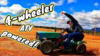 4-wheeler powered racing lawn mower. Good idea or bad?