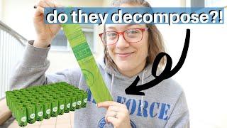 DO ECO FRIENDLY POOP BAGS DECOMPOSE?? eco-friendly poop bag review