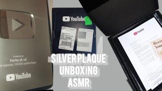 silver plaque opening ASMR   thanks for everything my subscribes. THANK YOU #youtube #video #trend