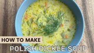 Polish Pickle Soup Recipe | Zupa Ogórkowa