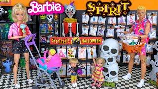 Barbie & Ken Doll Family Spirit Halloween Shopping Story