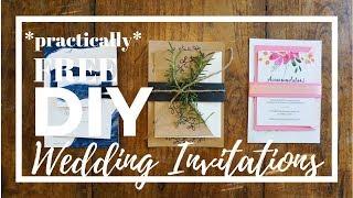 FREE DIY Wedding Invitations (just add paper!)