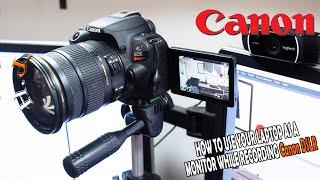 Canon EOS UTILITY: HOW TO USE YOUR LAPTOP AS A MONITOR WHILE RECORDING LIVE ON YOUR DSLR CAMERA