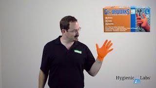 AMMEX® Gloveworks® Heavy Duty Orange Nitrile Gloves – Industrial Grade