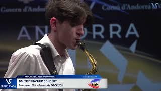 ANDORRA SAXFEST CONCERT: Dmitry PINCHUK plays Sonate Ut# by Fernande DECRUCK