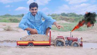 Mini MF-385-4x4 highly stuck in mud  | Muhammad khan | Abubakar shabir