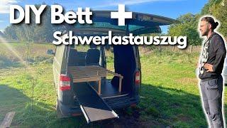 Das POSTBULLIPROJEKT geht weiter !!  - ausziehbares Bett mit Schwerlastauszug ️