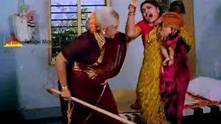 Comedy Scene Between Bhanumathi & Silk Smitha In Bamma Maata Bangaru Baata Telugu Movie