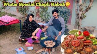 Winter Special Chapli Kabab | Helping My Wife In Household Chores  