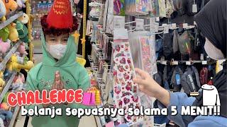 BELI APA AJA SELAMA 5 MENIT!?? Special Late Birthday Marsya & Sulthan  - mini vlog shopping -