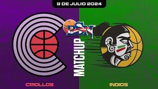 Criollos de Caguas vs. Indios de Mayagüez - BSN2024