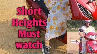 Scooty riding tips for Short Height || Special tips for beginners women Above 40+#PetrolScootyTips#