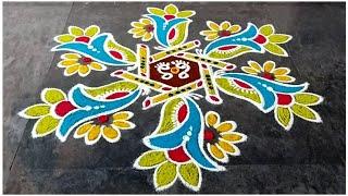 Margazhi Matham Special Rangoli Design / 2025 New Year Rangoli / Sashti Pooja / Kolam / Easy Mugulu