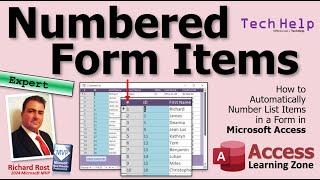 How to Automatically Number List Items in a Form in Microsoft Access