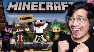 Parkour Challenge With Fleet SMP Members|Minecraft Live 